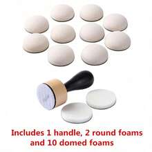 1 Set Round Ink Blending Tools (Includes Replacement Sponge Set), Suitable For Handmade Distressing, Ink Blending, Scrapbooking, Painting And Other Craft Projects, Professional Ink Art Tools - A - View 12