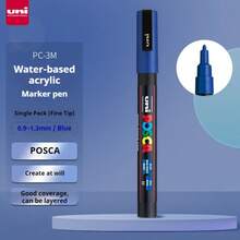 UNI NEW PACKAGE Paint Marker Pen Set And Single PC-3M 0.9-1.3mm Water Based Colors Permanent Acrylic Pen Graffiti Art Supplies Back To School - 3M 0.9-1.3MM - View 20