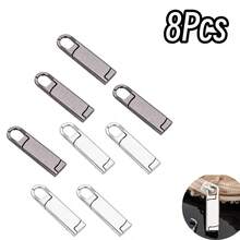 5/8Pcs Rotating Zipper Pull Replacement - Premium Zinc Alloy Zipper Sliders For Luggage, Jackets, Backpacks, Boots, Wallets And Coats - Easy To Install, No Tools Required, Reusable - Multicolor - View 17