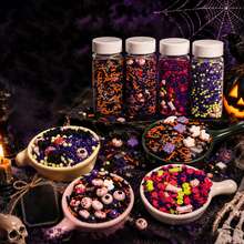 150g/85g Halloween Non-Edible Sugar Beads Assortment, Eyeball Pumpkin Bat Shaped Sugar Beads, For Cupcake Cake Baking Dessert Decoration - Multicolor - View 5
