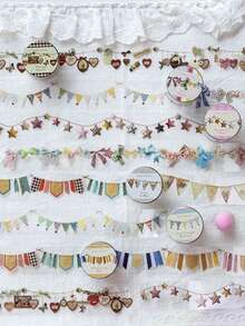 1 Roll 2m PET Vintage Cute Star Pattern Decorative Washi Tape For Scrapbooking And Collage - JD640 - View 7