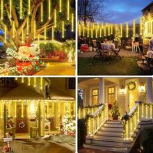 LED Meteor Shower Lights USB Powered Waterfall Lights Christmas New Year Garden Yard Wedding Party Holiday Decoration Lights - USB Meteor Shower Light - View 8
