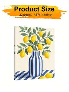 DIY Digital Oil Painting Kit - Lemon Tree Jar, Beginner Canvas Art Handmade Painting Craft, Home Decor For Living Room, Bedroom, Holiday Gift, Includes Painting Tools. - Sets - View 8
