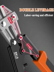 1pc Heavy Duty Wire Cutter, Steel Wire Iron Wire Large Pliers Eagle Beak Scissors, Wire Cutting Scissors, Multi-Function Labor-Saving Iron Wire Pliers, Chain Cutter Lock Breaker Pliers, Suitable For Fence Dismantling, Construction Site, Home Renovation And Other, Essential For Home Studio Repair Tasks - A - View 5