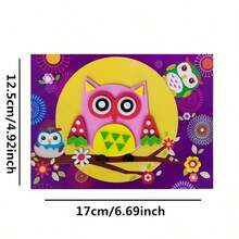 20pcs Kids EVA 3D Sticker Craft Kit, Random Styles, No Glue No Scissors Needed, Cartoon Animal DIY Educational Sticker Toy, Fun Handmade Creation For Toddlers - Kids' EVA 3D Stickers - L Style - View 8