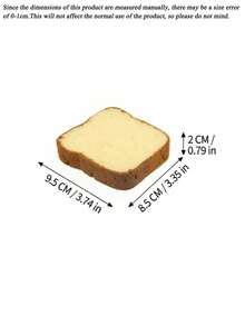 Toast-Shaped Dishwashing Sponge, Kitchen Cleaning Sponge, Rich Foam Scrubbing Sponge, Cute Toast Kitchen Sponge, Reusable Soft Dishwashing Sponge, Suitable For Cleaning Tableware And Cookware - Multicolor - View 8