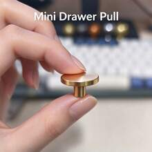 12PCS Mini 0.69 Inch Aluminum Alloy Drawer Knobs Handles, Suitable For DIY Jewelry Box, Makeup Box, Storage Box, Model Cabinet, Small Wooden Drawer, Small Cabinet Door Handles - A - View 3