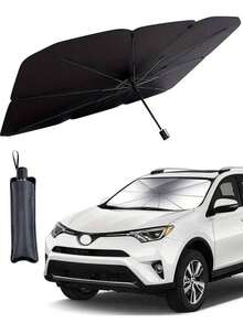 Retractable Car Sunshade - Made Of Titanium Silver Material, UV Protection, Easy To Use And Store, Quick Open And Close, Blocks UV Rays, Effectively Lowers Car Interior Temperature, Durable And Lightweight - Silver - View 9