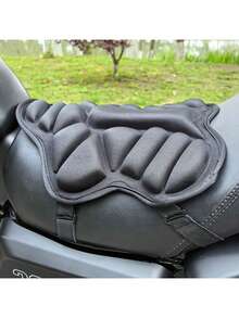 Motorcycle Seat Cushion Front And Rear Comfort Pad Universal Shock-Absorbing Breathable Non-Slip Lycra Material Suitable For Motorcycle Scooter, Motorcycle Essential - A - View 3