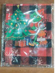 The Grinch Christmas Wine Bottle Covers, Christmas Buffalo Plaid Wine Bottle Bags, No Ribbon, No Drawstring, 2 Styles Available, Randomly Sent 1 Style, For Holiday Dinner Table Decoration - View 8