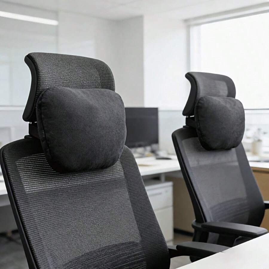 1pc Travel Home-Friendly Soft Neck Pillow, Provides Support And Comfort, Ergonomic Shape Suitable For Driving, Home And Office Chair Use. Lightweight, Washable And Compact. - A - View 1