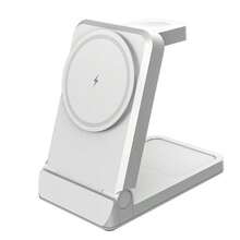 3-In-1 Magnetic Wireless Charging Station, Compatible With IPhone 16/15/14/13/12 Series, MagSafe Fast Charging Stand, Compatible With AirPods 4/3/Pro/Watch, Foldable Travel Charging Dock - Multicolor - View 8