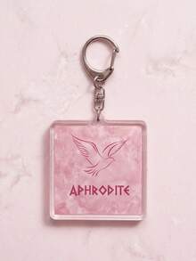 1Pc/12Pcs Greek Mythology Twelve Main Gods Theme Square Acrylic Keychains, Including Zeus, Hera, Ares, Athena, Apollo, Artemis, Hephaestus, Aphrodite, And Dionysus Mythological Symbol Design, Fashion Bag Pendant, Suitable For Mythology Fans Gift, Classic Collection, All Season Use - Multicolor - View 12
