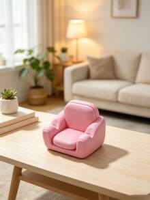 Mini Sofa Phone Stand, Creative Home Desktop Stand, Video Watching Gadget, Hands-Free Video Viewing, Movable, Ergonomic Viewing Angle, Cute INS Desktop Decoration Ornament, Suitable For Living Room Desktop, Dining Room Desktop, Bedroom Bedside, Fits 18 Pro Max, Suitable For Gifts, Party Gifts, Exquisite Small Ornament - Multicolor - View 5