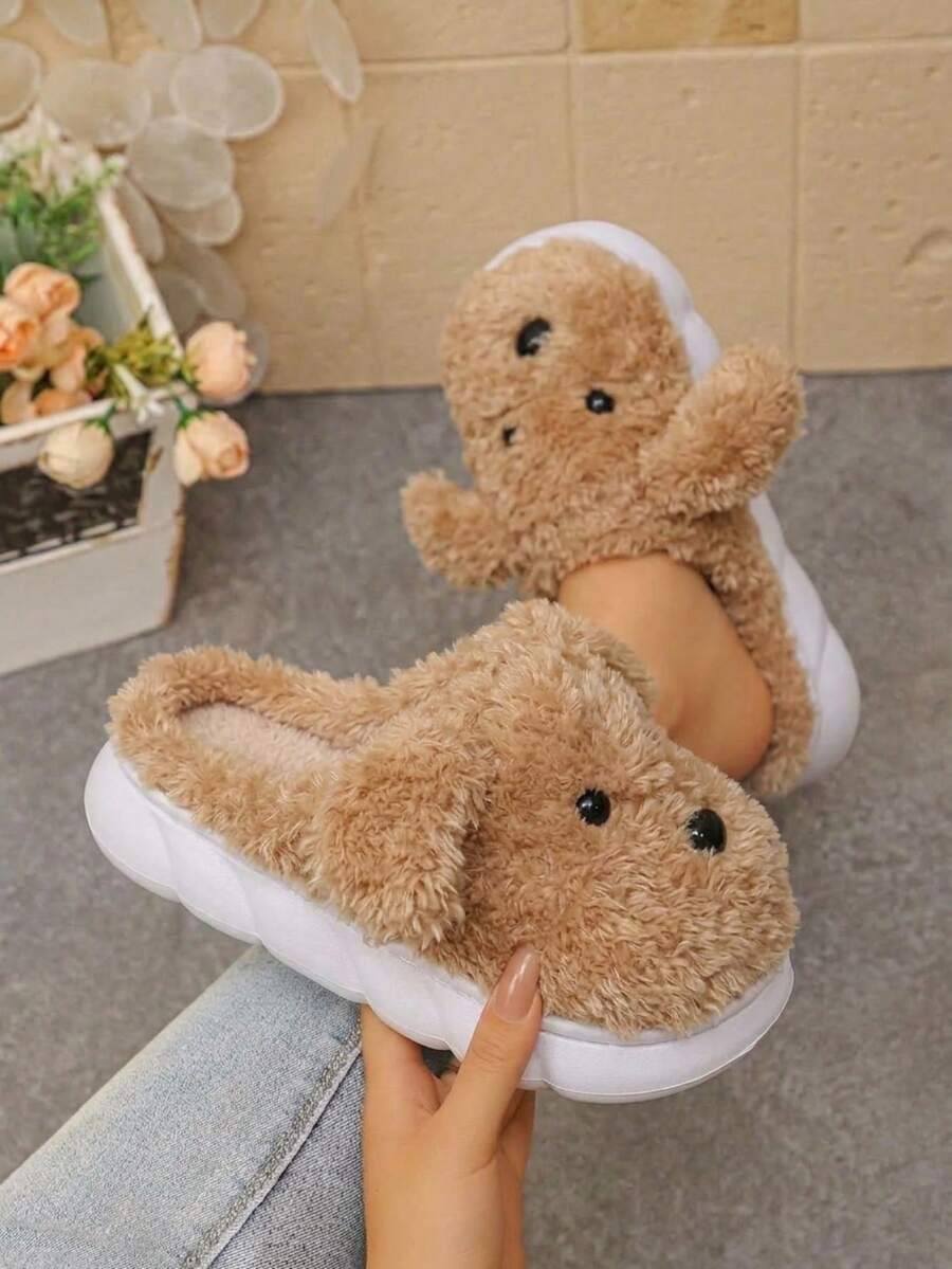 Women Home Slippers - Chocolate Brown - View 1