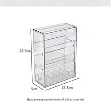 Acrylic Jewelry Storage Box, Transparent Multi-Layer Drawer Desktop Organizer, Suitable For Earrings, Necklaces, Rings, Bracelets, Dust-Proof Jewelry Display Rack, Vanity Use, Halloween, Christmas Gift - Clear - View 8