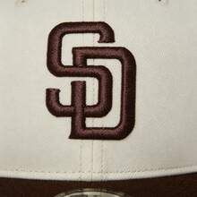 New Era 9FIFTY San Diego Padres White Brown Snapback Adjustable Flat Brim Baseball Cap 72519 - Brown - View 5