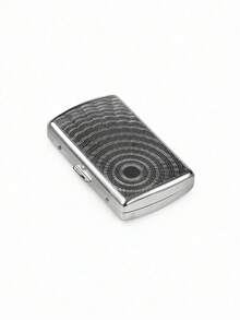 Vintage Metal Cigarette Case, Portable Men's Cigarette Box, Holds 16 100mm Cigarettes, Also Functions As Credit Card Holder/Unisex Wallet - Multicolor - View 5