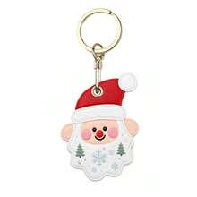 1PC Santa Claus Keychain, Cute Bag Pendant, Christmas Holiday Gift Charm - Multicolor - View 7