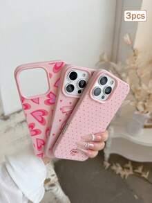 3件裝彩色印花元素 TPU 防震全包覆手機殼 精準保護套 適用於 Apple 11/12/13/14/15/16/17 Pro Max - 彩色 - 查看 5