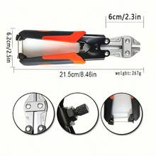 1pc Heavy Duty Wire Cutter, Steel Wire Iron Wire Large Pliers Eagle Beak Scissors, Wire Cutting Scissors, Multi-Function Labor-Saving Iron Wire Pliers, Chain Cutter Lock Breaker Pliers, Suitable For Fence Dismantling, Construction Site, Home Renovation And Other, Essential For Home Studio Repair Tasks - A - View 3