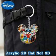 Disney Cute Mickey Family Love Cartoon Pattern Keychain, Suitable For Bags, Keys And Car Keys, Travel Accessories Gift, Cute Floral Keychain Design, Smooth Surface, Keychain, Decorative Keychain, Cartoon Keychain, Christmas Gift, Fan Gift, Holiday Gift, Home Decor, Halloween Gift, Pink Keychain - Multicolor - View 5