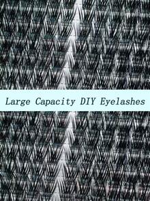 168Pcs Black Band DIY Lash Clusters, Mixed Length Individual False Eyelashes, Natural Voluminous Cluster Lashes For Customizable Eyelash Extensions, Daily Wear, Dating & Party Makeup - View 6