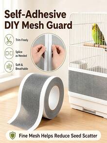 7-12cm Wide/5m-10m Long Bird Cage Anti-Splash Mesh, Prevents Feed Spillage, Breathable Cage Repair Net, Durable New Style - Multicolor - View 2