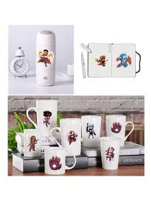 60pcs The Avengers Stickers Super Hero Decals Skateboard Laptop Motorcycle Waterproof Sticker Toys ﻿Festival Gifts Party Decorations For Boys And Girls(Random Style) - Multicolor - View 4