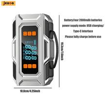 jkuoo 10-In-1 Portable Car Jump Starter With Air Pump, Multi-Function Power Station, Integrated Tire Inflator And LED Light; Suitable For All 12V Gasoline Vehicles And Various Vehicle Types, Including Cars, Trucks, SUVs, RVs And Motorcycles. - Wireless Function Pump - View 3
