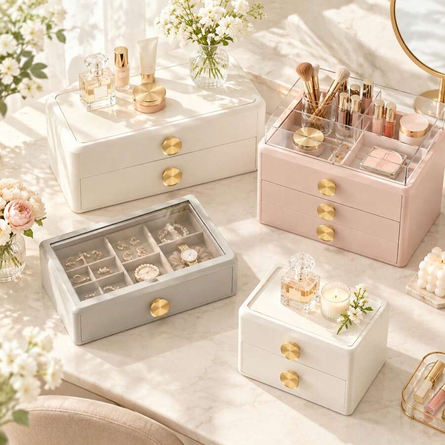 12PCS Mini 0.69 Inch Aluminum Alloy Drawer Knobs Handles, Suitable For DIY Jewelry Box, Makeup Box, Storage Box, Model Cabinet, Small Wooden Drawer, Small Cabinet Door Handles - A - View 1