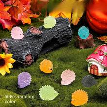 12/24/50/80pcs Luminous Mini Resin Hedgehogs Cute Miniature Hedgehog Figures Glow In The Dark, Tiny Resin Hedgehogs Animals For Micro Landscape DIY Home Outdoor Decor(Random Color) - Multicolor - View 11