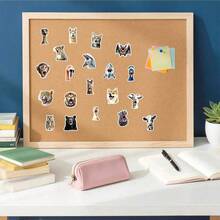 50pcs Funny Animal Face Decorative Stickers For Skateboard, Phone Case, Laptop, Refrigerator, Luggage, Bedroom Door, Tablet, Notebook, Learning Reward Gift - Multicolor - View 5
