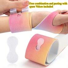 1pc Color Wrist Band, Elastic Adjustable Wrist Band For Sports, Running, Basketball, And Lightweight Elastic Band For Ankle Protection, Suitable For Play Badminton, Tennis And Other Outdoor Sports - Multicolor - View 4