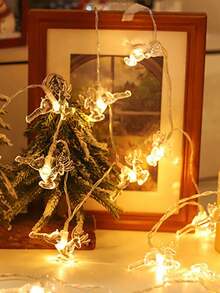 Christmas LED Reindeer String Lights, Suitable For Christmas Tree, New Year, Curtain, Indoor, Party, Bedroom Decoration, Battery Box Powered (Batteries Not Included), New Year Gift, Christmas Decoration Atmosphere Light - S1 Reindeer String Lights - View 6