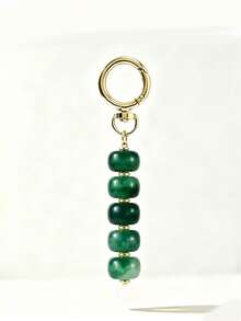 Dopamine Retro Amber Tortoise Shell Keychain, Marial Brown Beaded Bag Charm, Key Ring, Key Chain, Bag Pendant, Women's Minimalist Design Colorful Beaded Keychain - Multicolor - View 16