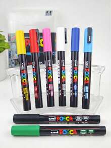 UNI NEW PACKAGE Paint Marker Pen Set And Single PC-3M 0.9-1.3mm Water Based Colors Permanent Acrylic Pen Graffiti Art Supplies Back To School - 3M 0.9-1.3MM - View 10