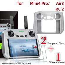 (2+1) 控制器保護殼 + 高畫質螢幕保護貼，相容 Mini 4/3 Pro/ Air 3，防刮防摔，鋼化玻璃保護，觸控靈敏 - 查看 3