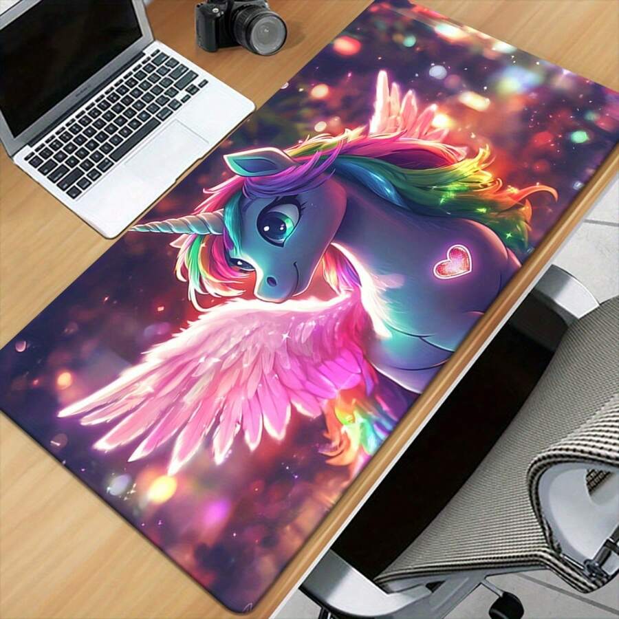 1pc Unicorn With A Colorful, Vibrant Mane Printed Pad For Desk, Multi ...