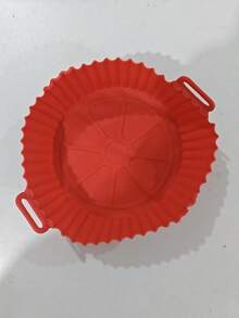 1 buah Alas Penggorengan Udara Silikon Reusable 22*7.5cm, Tepi Bergelombang Anti Lengket dengan Pegangan, Alas Keranjang Penggorengan Udara, Pot Silikon Tahan Panas, Cocok untuk Memanggang Ayam Panggang, Aksesori Memasak Dapur yang Mudah Dibersihkan, Alas Kertas Penggorengan Udara - Beraneka warna - View 13