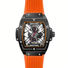 ONOLA Brand Fashion Hollow Skeleton Quartz Watch Sports Waterproof Watches Luminous Wristwatch With Gift Box Birthday Present For Men - A - View 11