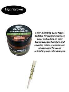 DIY Wood Stain Paste: Wood Color Filler For Refinishing Cabinet Doors And Floors - C - View 11