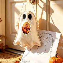 1pc Lovely Ghost Quilting Template DIY Ghost Candy Pouch Sewing Template, Reusable PET Template, Suitable For Handmade Tracing And Quilting, Patchwork Template For Positioning And Drawing, Cutting Tool For Halloween Handicraft Enthusiasts - Festival Style - View 5