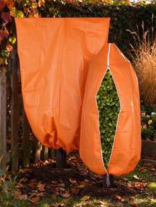 Winter Tree, Shrub & Flower Protection Cover - Reusable Frost-Proof Bags & Drawstring Garden Frost Covers, Multi-Size Green Plant Warmth Covers, Suitable For Outdoor Garden Use, Ideal For Plant Winter Protection, Resisting Snow, Frost, Cold Wind & Harsh Weather, Perfect For Gardening Enthusiasts, Homeowners & Landscape Design Lovers, Made Of Durable Breathable Fabric For Seasonal Plant Care & Protection Tree Wraps - A - View 2