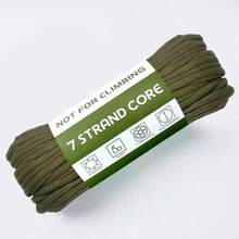 Tali Paracord Poliester Kekuatan Tinggi 30m/Inti 7 Untai 1181,1 Inci, Tali 4mm, Kekuatan Tarik 249,48KG, Cocok Untuk Kerajinan DIY, Berkemah, Pakaian, Dekorasi (Tidak Cocok Untuk Terjun Payung Dan Olahraga Ekstrem Lainnya) (Tersedia Dalam Set) - Putih - View 20