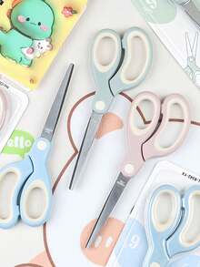 1pc 6.5 Inch (16.5cm) Multi-Purpose Stainless Steel Scissors, Suitable For School, Office And Home, Durable And Portable, Multi-Function Craft And Paper Cutting Tool, Comfortable Handle - Single Piece - View 8