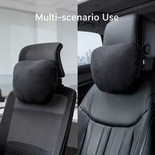 1pc Travel Home-Friendly Soft Neck Pillow, Provides Support And Comfort, Ergonomic Shape Suitable For Driving, Home And Office Chair Use. Lightweight, Washable And Compact. - A - View 7
