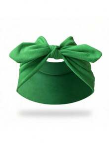 1pc Wide Rabbit Ear Headband For Women, Cute Sweet Girl Solid Color Hairband, Back To School Season Simple Elastic Knotted Bow Hair Accessory - Multicolor - View 13