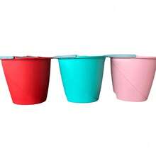 kit 3 baldes - colorido