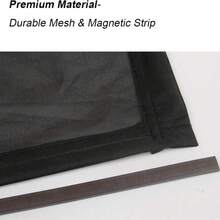 1PC Car Skylight Mosquito Net, Sunroof Insect Screen, Magnetic Adsorption High Density Mesh UV Protection Dustproof Breathable Easy Install Foldable With Storage Bag For Camping Road Trip Car Rest Sleeping Outdoor Car Accessories - Black - View 6